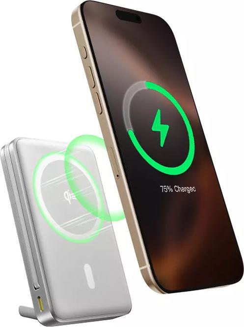 Produktbild Baseus Nomos Qi2 magnetic powerbank, USB-C 10000mAh 45W (gray) (10000 mAh, 45 W)