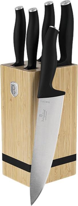 Produktbild BerlingerHaus Haus 6-teiliges Messer-Set mit Messerblock Matte Black Collection