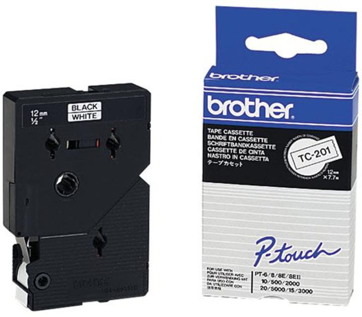 Produktbild Brother Tc-201 (1.20 cm, Schwarz)