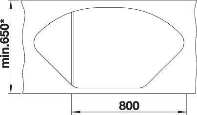 Image du produit Blanco Blancodelta Ii-F (104.20 cm, 56 cm)
