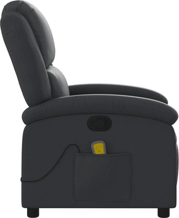 Immagine prodotto VidaXL Sedia da massaggio in vera pelle nera,Colore: Nero,Materiale