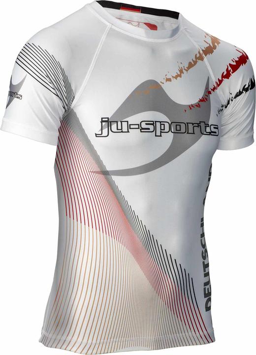 Ju-Sports Rashguard Pro C18 Germany kurzarm weiss