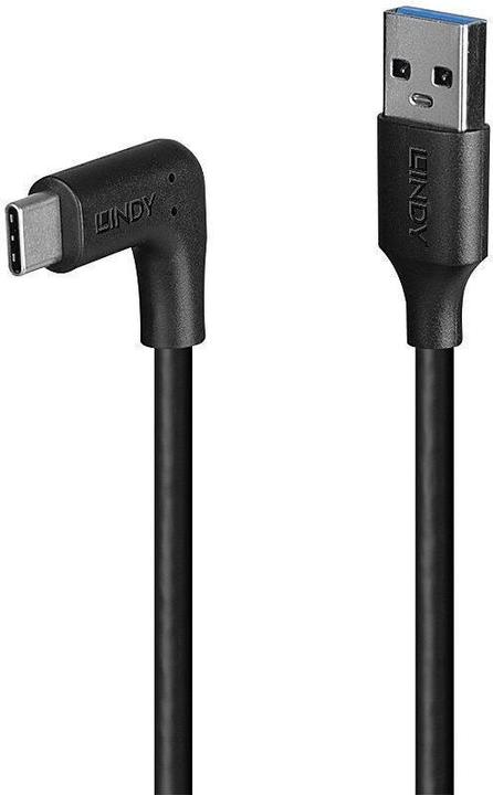 Actual product image Lindy 1.5m USB 3.2 type A to C cable 90° angled (32014) (1.50 m, USB 3.2 Gen 2)