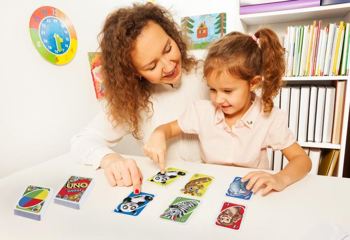 Actual product image Mattel Games Uno Junior (English, German, French, Italian)