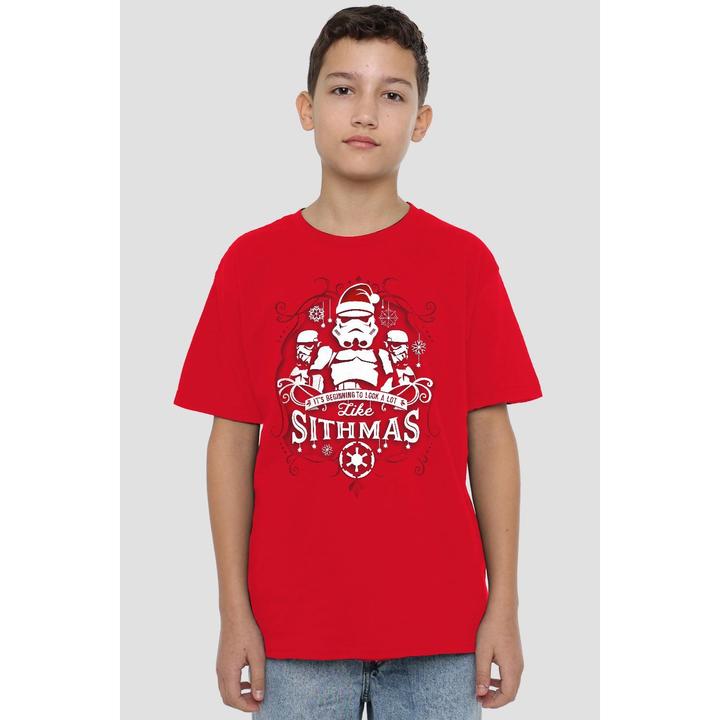 Actual product image Star Wars Childrens/Kids Beginning To Look A Lot Like Sithmus Christmas T-Shirt (128)