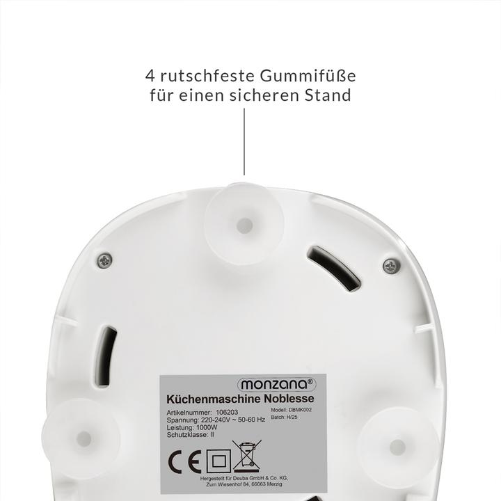 Actual product image Monzana Dough machine (1000 W)