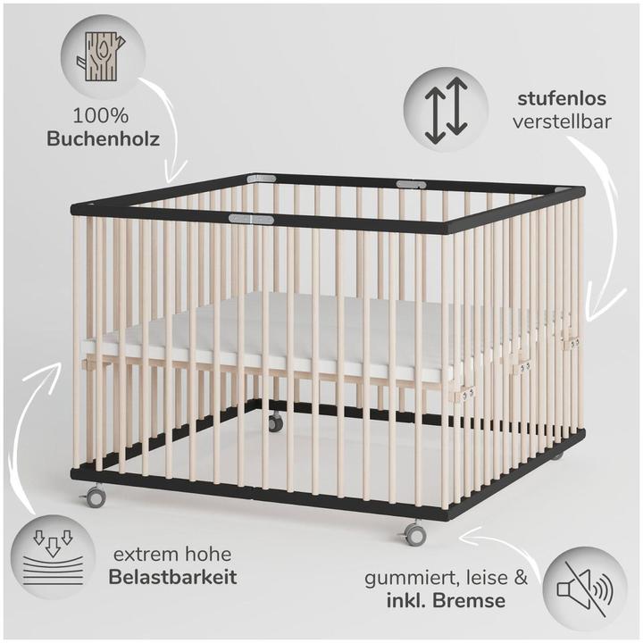 Produktbild Sämann Laufgitter faltbar (Buche)