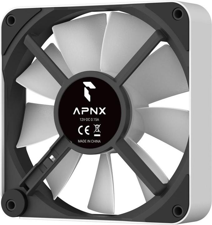Actual product image APNX FP2-120 PWM fan, ARGB - 120mm, white (120 mm)