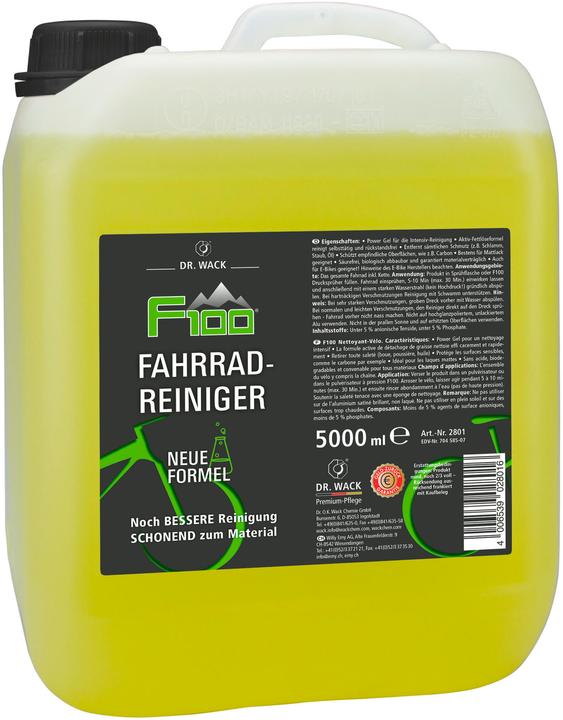 Actual product image F100 Bicycle cleaner (5000 ml, Universal Lubricant, Chain cleaner, Brake cleaner, Bicycle cleaner, Sponge)