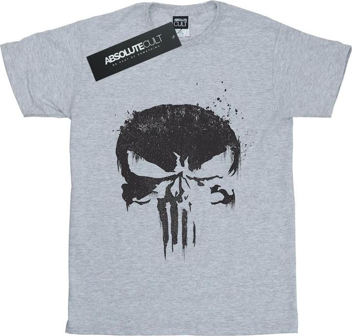 Image du produit - T-shirt THE PUNISHER TV SKULL LOGO - Femme (L)