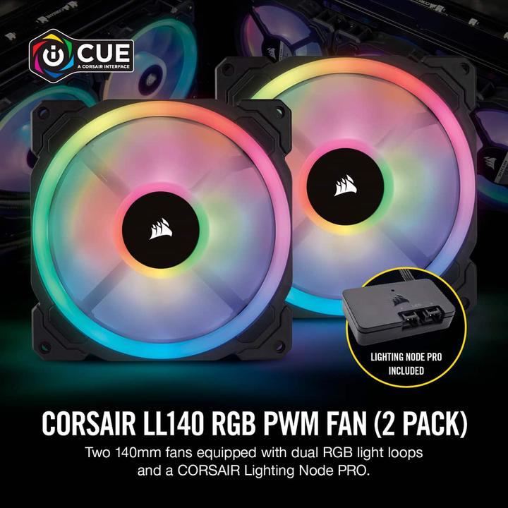 Actual product image Corsair Ll140 (140 mm, 2 x)