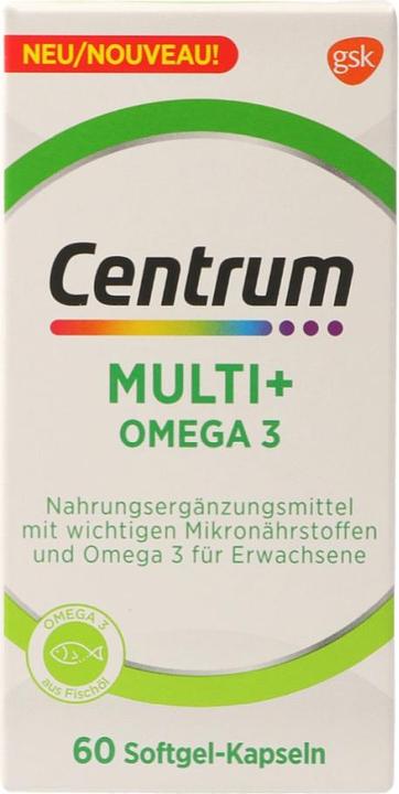 Image du produit Centrum Multi plus Omega 3 (60 pièce(s), Capsules, 120 g)