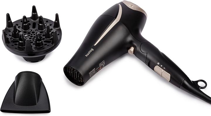 Actual product image Huslog Hair dryer with ionization and foldable handle BE-570234