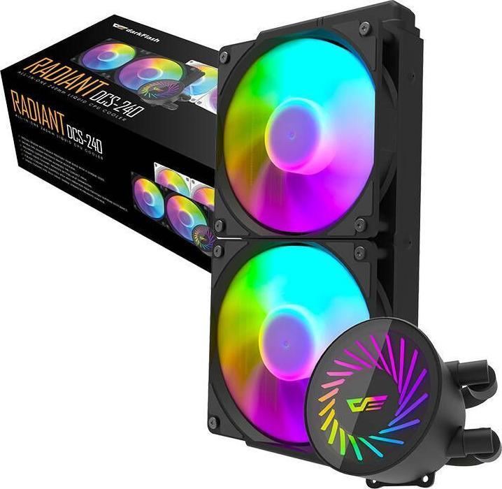 Actual product image Aigo Darkflash DCS240 CPU liquid cooling (black)