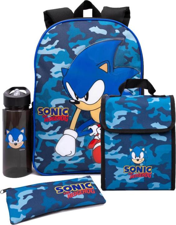 Produktbild Sonic The Hedgehog Rucksack Set Tarnmuster