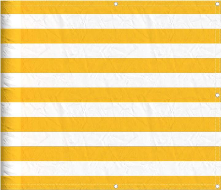 Image du produit VidaXL Pare-vue de balcon Rayé Jaune Et Blanc (2400 cm)