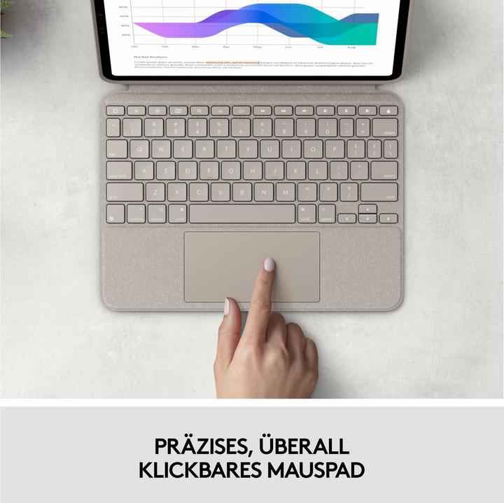 Actual product image Logitech Combo Touch (CH, iPad Pro 11 2020 (2. Gen), iPad Pro 11 2022 (4th Gen), iPad Pro 11 2018 (1. Gen), iPad Pro 11 2021 (3rd Gen))