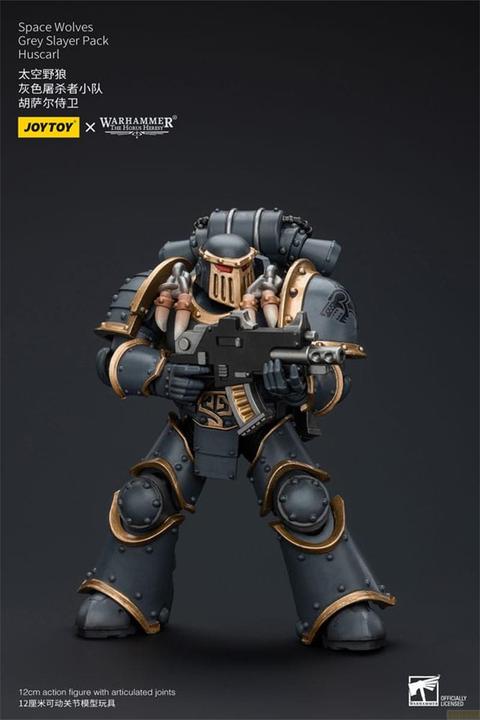 Actual product image Joy Toy Warhammer The Horus Heresy action figure 1/18 Space Wolves Grey Slayer Pack Huscarl 12 cm