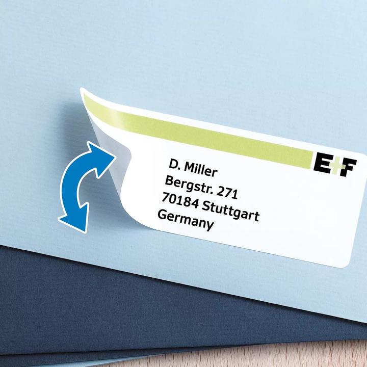 Actual product image HERMA ZIP disc labels A4
