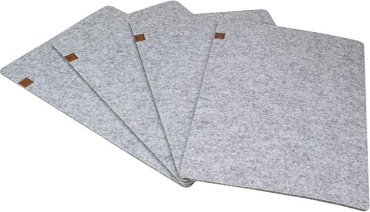 Justinus Sets de table en feutre 40x30 cm Lifestyle Gris (45 x 30 cm)