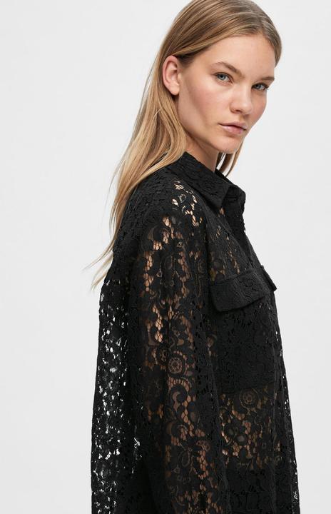 Actual product image Selected Femme Long-sleeved lace shirt (38)