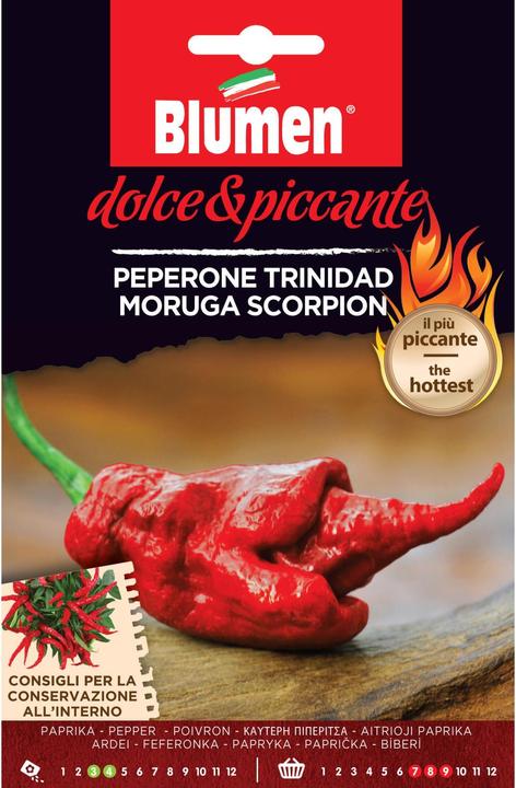 Immagine prodotto Blumen Peperone Trinidad Scorpion Rosso (Semi di verdura)