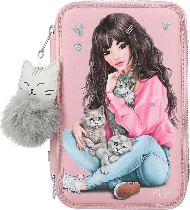 Immagine prodotto Depesche Astuccio a 3 scomparti con gattino e penne TOPModel