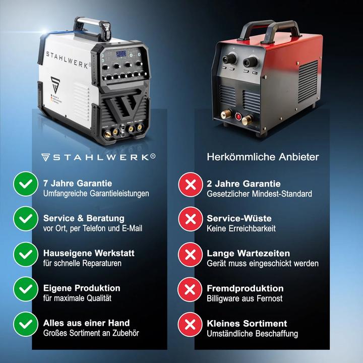 Actual product image Stahlwerk AC/DC TIG 200 pulse welder with full plasma equipment
