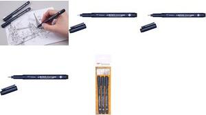 Actual product image Tombow Mono - drawing pen (Black, 3 x)
