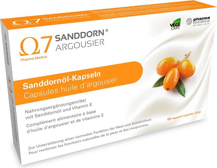 Produktbild Sanddorn Sanddornöl Argousier (60 Stück, Kapseln, 65 g)