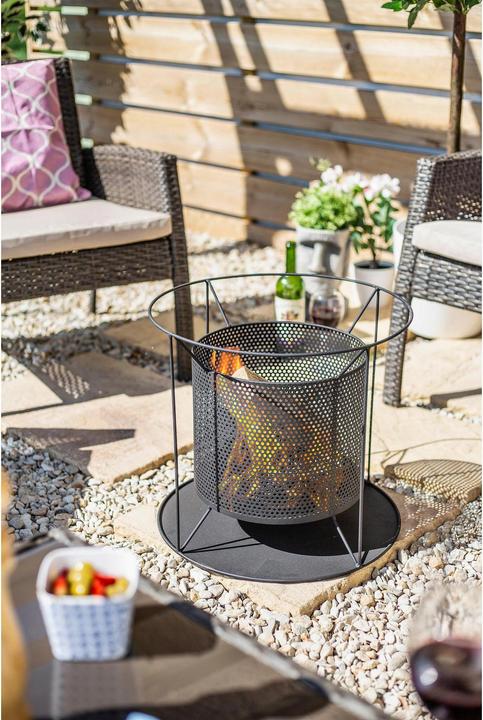 Produktbild La Hacienda Feuerkorb Kora Black (44 cm)