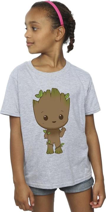 Image du produit - T-shirt AM GROOT CHIBI WAVE POSE - Fille (152, 158)