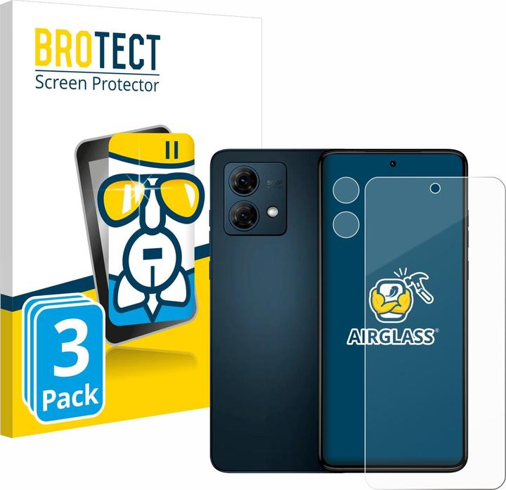 Produktbild BROTECT AirGlass Panzerglasfolie (3 Stück, Motorola Moto G84)