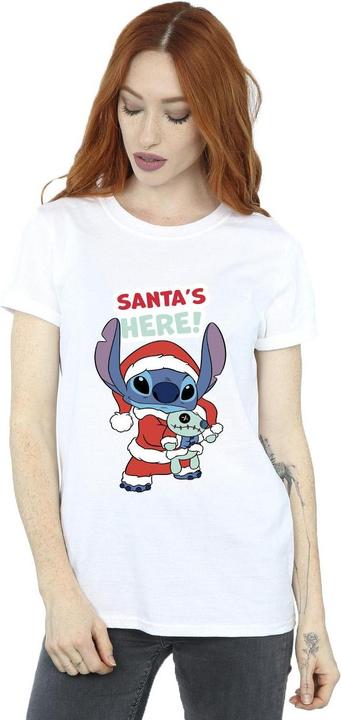 Immagine prodotto Disney Lilo & Stitch Santa's Here Maglietta Ampia Donna (S)