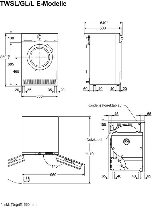 Image du produit Electrolux TWSL6IE301 (8 kg, Gauche, Modifiable)