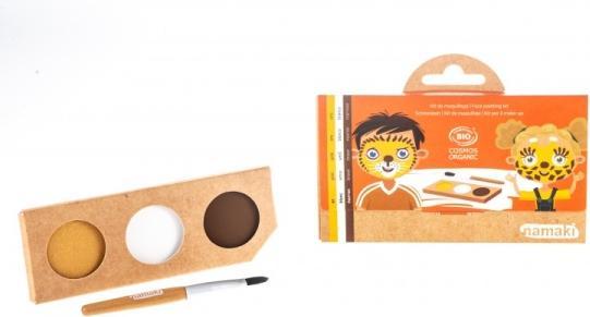 Actual product image Namaki Organic make-up set 3 colours lion & giraffe -