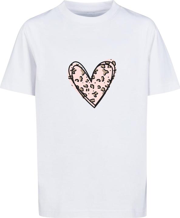 Image du produit Merchcode Valentines Day - Tee Basic Coeur de Léopard Enfants - 174579 (158)