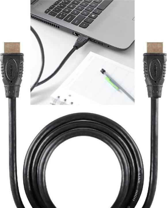 Produktbild Nobrand Q-Link HDMI-Kabel 1.8m Schwarz (HDMI)