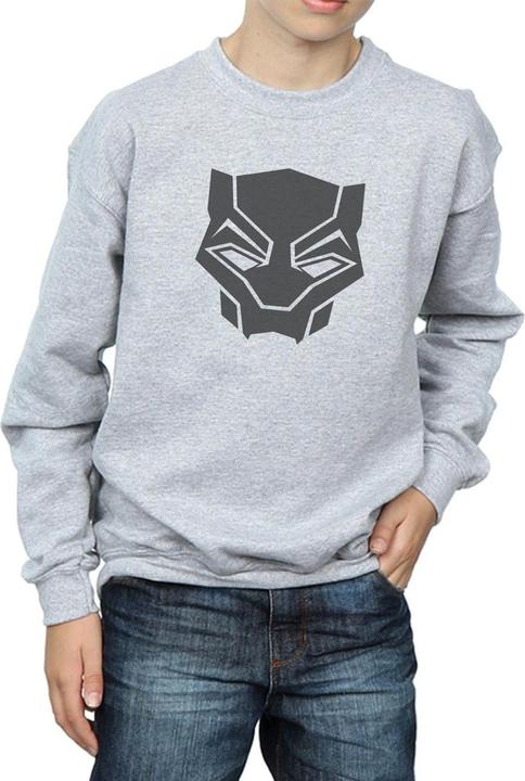 Actual product image Boys Black Panther Black On Black Sweatshirt (116)