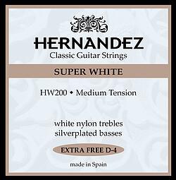 Immagine prodotto Natural Extracts Hernandez Classic White, tensione media (6 x, Chitarra, 0.03")
