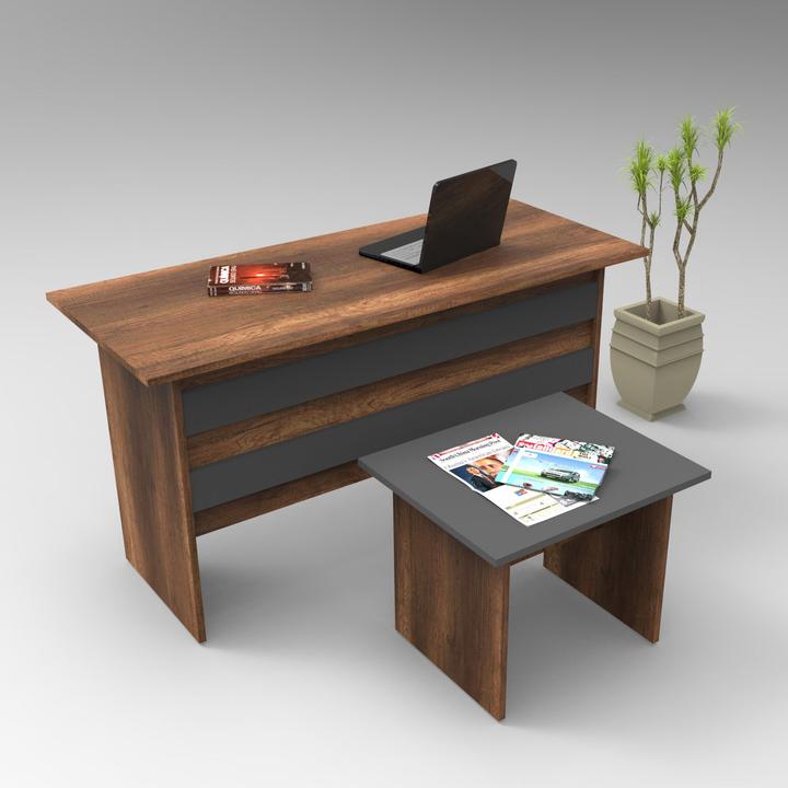 Walnut and anthracite