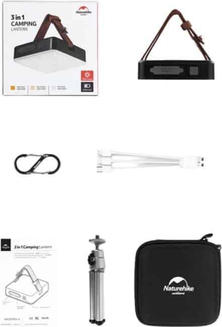Actual product image Naturehike Moonlight LED camping lamp with power bank