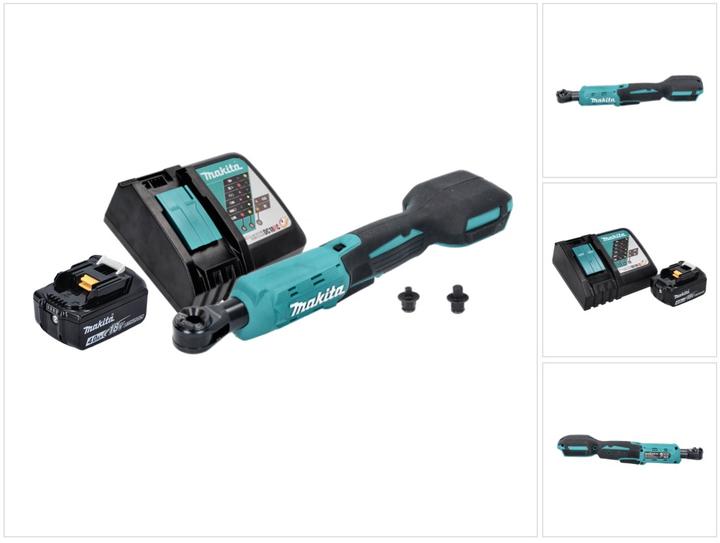 Makita DWR 180 RM1 Akku Ratschenschrauber 18 V 47,5 Nm 1/4" 3/8" + 1x Akku 4,0 Ah + Ladegerät (1/4", 3/8")