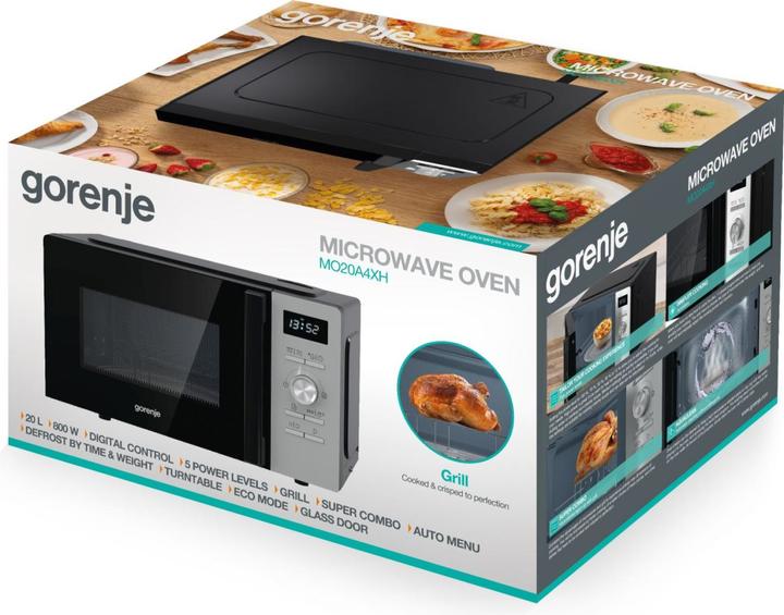 Actual product image Gorenje Large Appliances MO20A4XH GRILL ED MICROWAVE STAND 20L 800W (20 l)