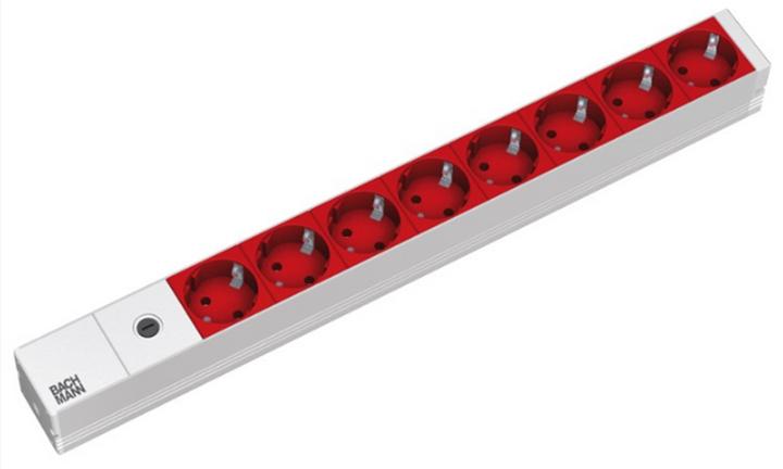 Produktbild Bachmann 19" Steckdosenleiste 8xSchutzkontakt C14-Stecker