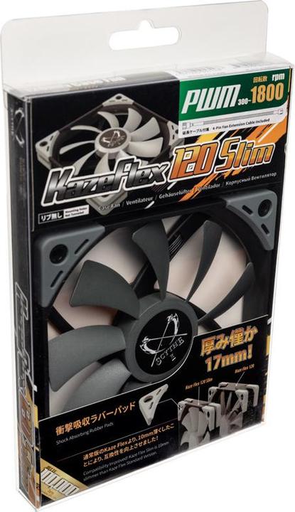 Actual product image Scythe Kaze Flex 120 Slim PWM (120 mm, 1 x)