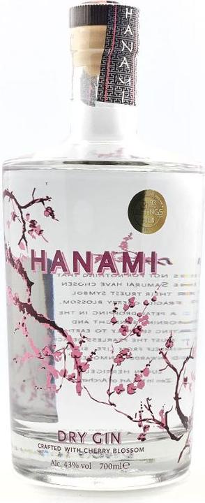 Actual product image Hanami Dry gin with cherry blossom (1 x 70 cl)