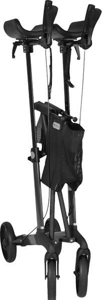 Actual product image Mobilex Tiger rollator with forearm arthritis supports