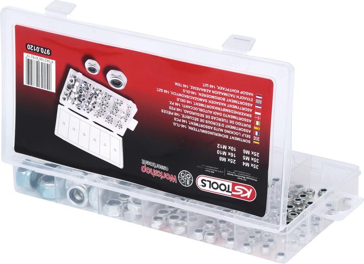 Produktbild KS Tools Sortiment Sicherungsmuttern (M12)