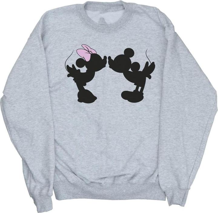 Disney Mickey Minnie Kiss Silhouette Sweatshirt